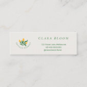 Artisan Florist Minimalist Botanical QR Code コーリングカード (正面)