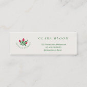 Artisan Florist Minimalist Botanical QR Code コーリングカード (正面)