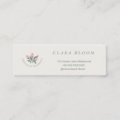 Artisan Florist Minimalist Botanical QR Code コーリングカード (正面)