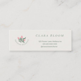 Artisan Florist Minimalist Botanical QR Code コーリングカード