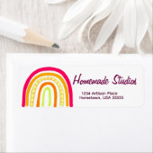 Artisan Rainbow Handmade Happiness ラベル (インサイチュ)