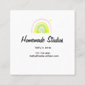 Artisan Rainbow 'Happiness is Homemade'  コーリングカード (裏面)