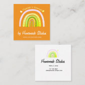 Artisan Rainbow 'Happiness is Homemade'  コーリングカード (正面/裏面)