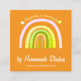 Artisan Rainbow 'Happiness is Homemade'  コーリングカード