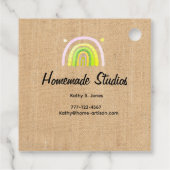 Artisan Rainbow Raw Canvas 'Homemade'  フェイバータグ (裏面)