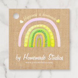 Artisan Rainbow Raw Canvas 'Homemade'  フェイバータグ