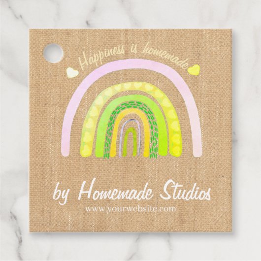 Artisan Rainbow Raw Canvas 'Homemade'  フェイバータグ (正面)