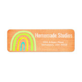 Artisan Raw Canvas Rainbow  Handmade Happiness  ラベル (正面)