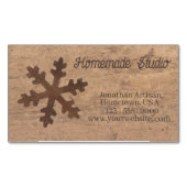 Artisan Rustic Christmas マグネット名刺 (正面)