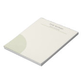 Artisan Studio Notepad Sage Minimalist Stationery ノートパッド (回転)