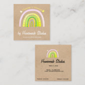 Artisan Weather Board 'Happiness is Homemade'  スクエア名刺 (正面/裏面)