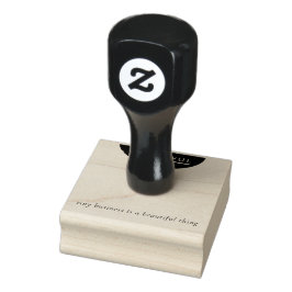 Artisan Wood Rubber Stamp Minimalist Maker's Mark ラバースタンプ