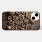 Artisan Woven Geometric Shapes Phone Case - Rustic Case-Mate iPhoneケース (裏面 (横))