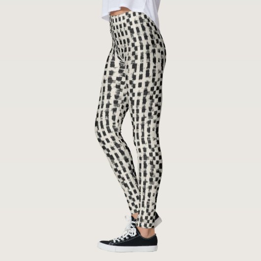 Artisanal Micro-Checkered  Leggings  レギンス (左)