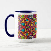 Artisanal Moroccan Mandala Coffee Mug マグカップ (左)