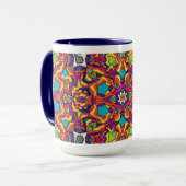 Artisanal Moroccan Mandala Coffee Mug マグカップ (正面左)
