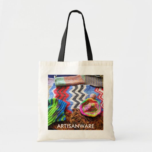 Artisanwareの編み物のバッグ1 トートバッグ (正面)