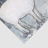 Artisitc Snowman Forest Illustration Christmas  薄葉紙 (詳細)