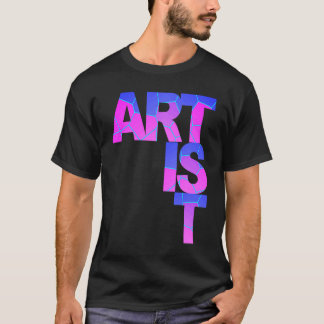 ARTISTユニークカラフルのクリエイティブ最小数 Tシャツ