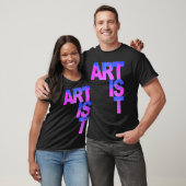 ARTISTユニークカラフルのクリエイティブ最小数 Tシャツ (ユニセックス)