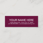 ARTIST (モダン正方形) スキニー名刺 (裏面)