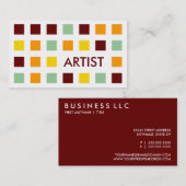 ARTIST (モダン正方形) 名刺 (正面/裏面)
