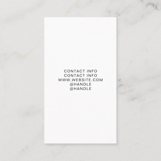 Artist 4 Image Grid Template 名刺 (裏面)