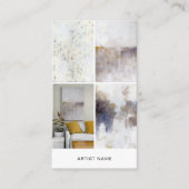 Artist 4 Image Grid Template 名刺 (正面)