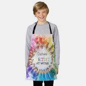 Artist at Work カラフル Art Kids エプロン (着用した状態)