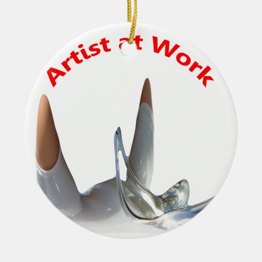 Artist at Work セラミックオーナメント (正面)