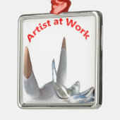 Artist at Work メタルオーナメント (左)