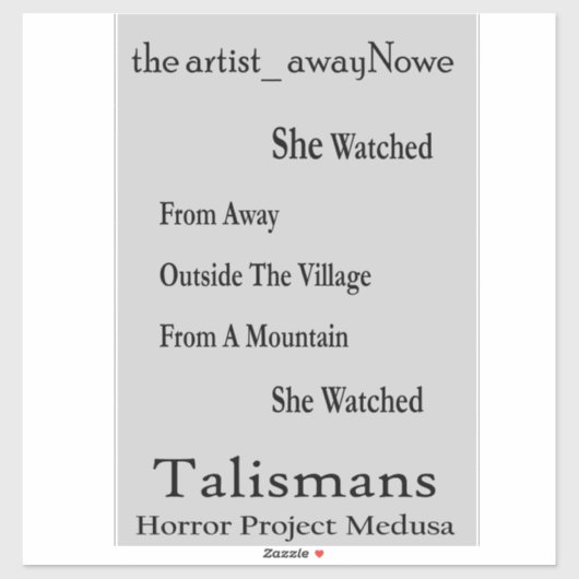artist_AwayNowe Talismans V4のフレーズ シール (シート)