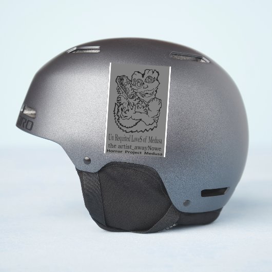 artist_awaynowE UR LoveS V15 gDrawingホラー シール (ヘルメット側面)