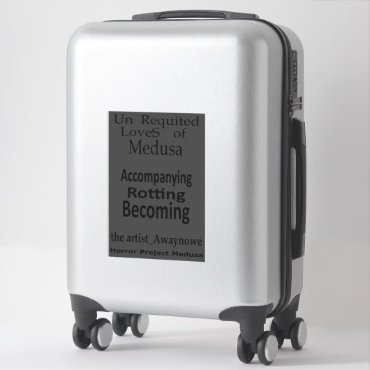 artist_awaynowe UR LoveS V6 gphrasesホラー シール (スーツケース)