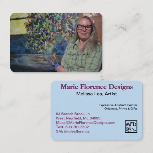 Artist Business Card Template  名刺 (正面/裏面)