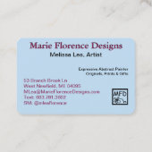 Artist Business Card Template  名刺 (裏面)