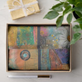 Artist Catをテーマにしたジャンクジャーナルの背景3 薄葉紙 (ギフト)