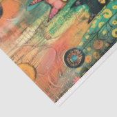 Artist Catをテーマにしたジャンクジャーナルの背景3 薄葉紙 (詳細)