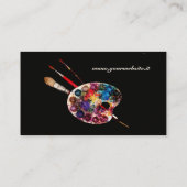 ARTIST COLOR PALETTE/画家，ファインアートマテリアル 名刺 (裏面)