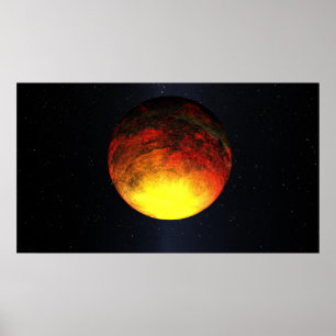 Artist concept of Kepler-10b ポスター