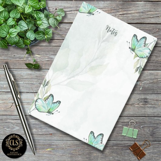 Artist Custom Butterfly Florals ポストイット