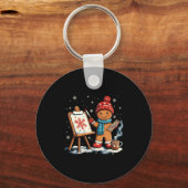 Artist Gingerbread Painter Art Teacher Student Chr キーホルダー (正面)