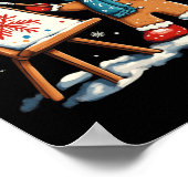 Artist Gingerbread Painter Art Teacher Student Chr ポスター (角)