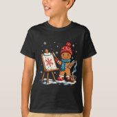 Artist Gingerbread Painter Art Teacher Student Chr Tシャツ (正面)