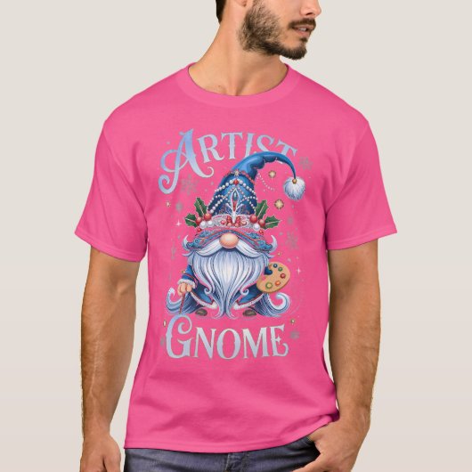 Artist Gnome Christmas Festive Creative Magic Tシャツ (正面)
