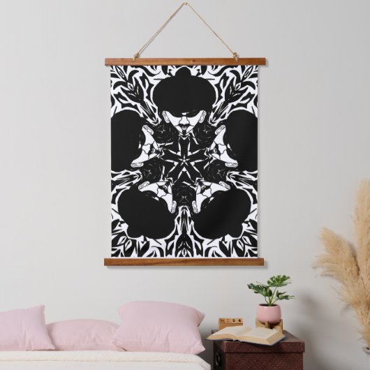 Artist Guy In Black And White 吊り下げ型タペストリー (寝室)