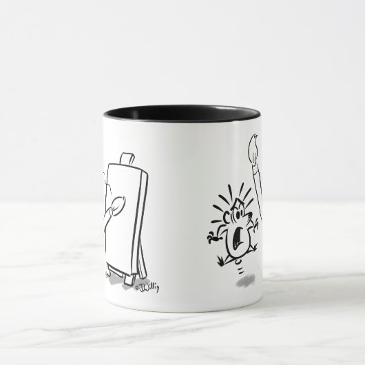 ARTIST MAKES MISS by Jeff Willis Art マグカップ (中央)