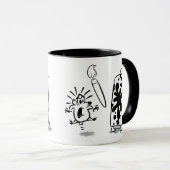 ARTIST MAKES MISS by Jeff Willis Art マグカップ (正面右)
