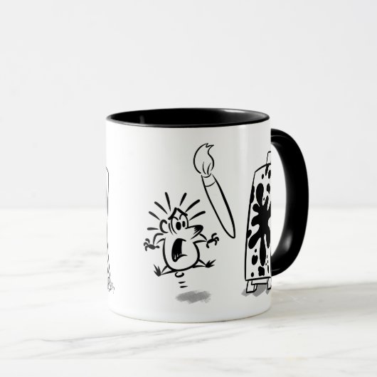 ARTIST MAKES MISS by Jeff Willis Art マグカップ (正面右)