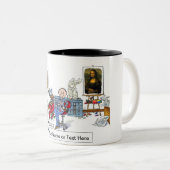 Artist - Male Cartoon by PrintedPerfection.com ツートーンマグカップ (正面右)